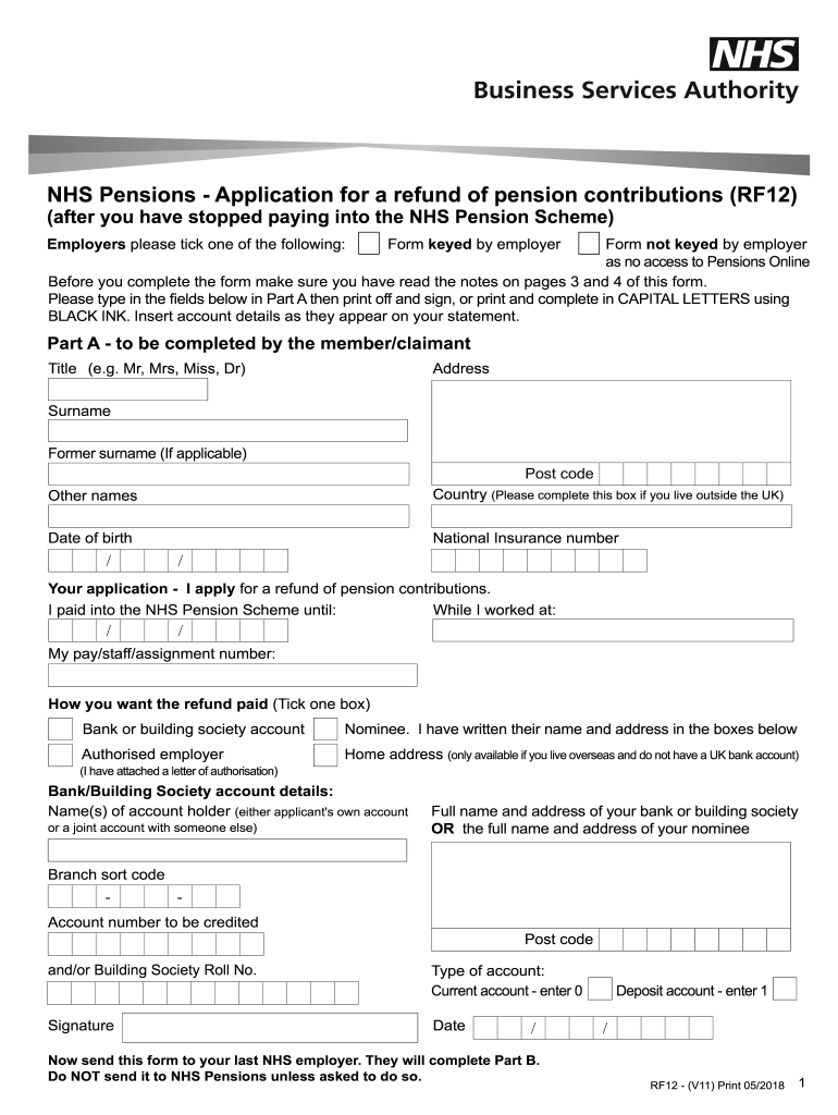 Rf12 Form 2018